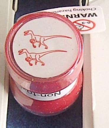 Doppelseitiger Stempel Velociraptor