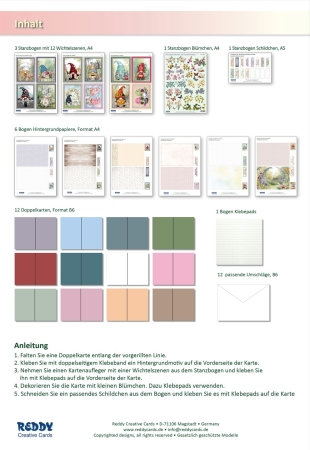 Preview: Reddy Cards Bastelset Wichtel festliche Anlässe
