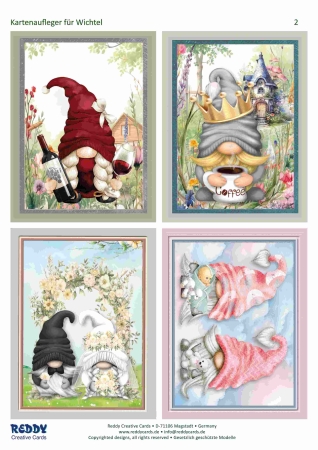 Preview: Reddy Cards Bastelset Wichtel festliche Anlässe