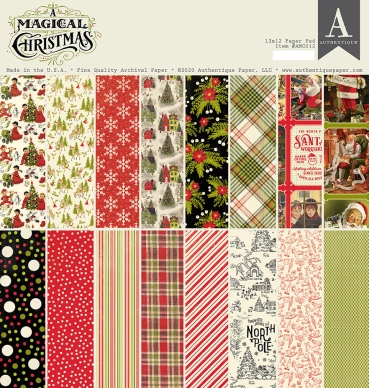Authentique A Magical Christmas 12 x 12 Inch Paper Pad