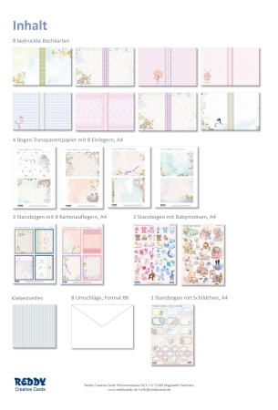 Preview: Reddy Cards Babykarten zur Geburt