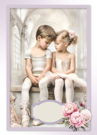 Reddy Cards Bastelset für 12 Karten Ballerinas