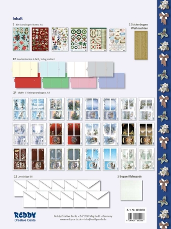 Preview: Reddy Cards Bastelmappe Nostalgische Weihnachten