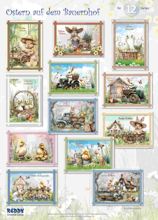 Reddy Cards Bastelset Ostern auf dem Bauernhof