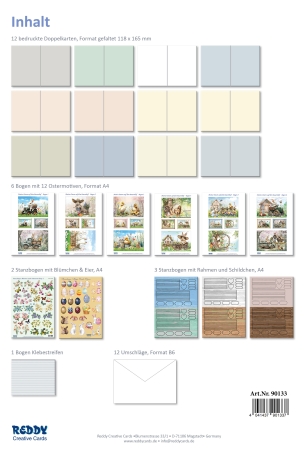 Preview: Reddy Cards Bastelset Ostern auf dem Bauernhof