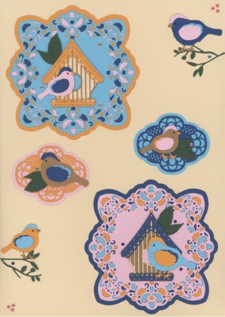 Preview: Berries Beauties Dies Stanzschablone Happy Blue Birds Happy Birdhouse