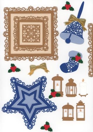 Preview: Berries Beauties Dies Stanzschablonen Falling for Christmas Falling Square Frame