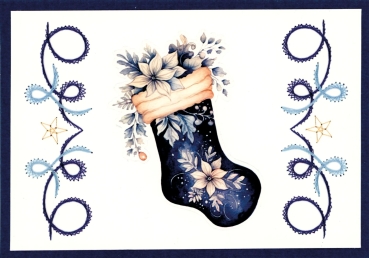 Preview: 3D Push Out Stanzbogen Berries Beauties Falling for Christmas Candles