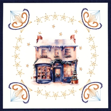 Preview: 3D Push Out Stanzbogen Berries Beauties Falling for Christmas Shopping