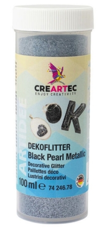 Preview: Dekoflitter Black Pearl Metallic 100 ml