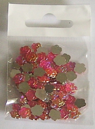 Deko Steinchen Blüten pink