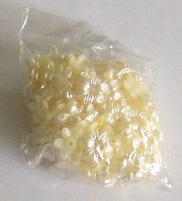 Deko Steinchen Blüten creme