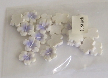 Deko Steinchen Blüten blau