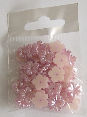 Dekosteinchen Blüten mauve