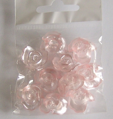 Dekosteinchen Blüten rose