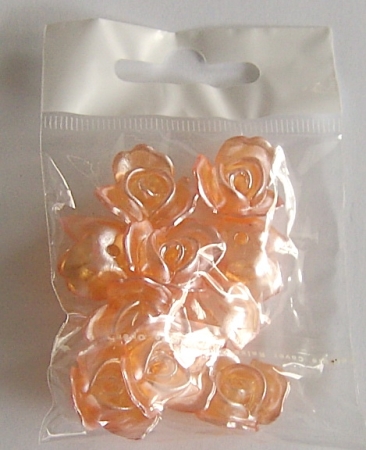 Dekosteinchen Blüten lachs
