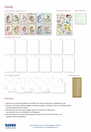 Preview: Reddy Cards Bastelset Blumenengel