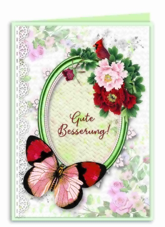 Preview: Reddy Cards Grußkarten-Set, Blumen und Schmetterlinge 1