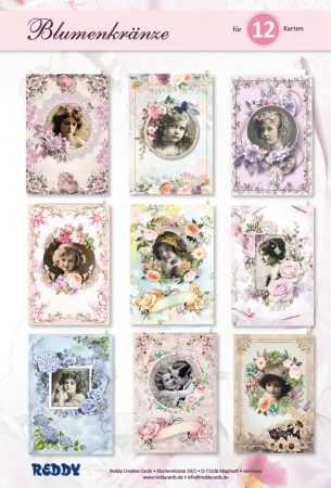 Reddy Cards Bastelset Blumenkranzkarten