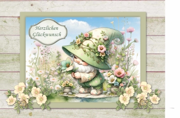 Preview: Reddy Cards Bastelset Blumenwichtel 1