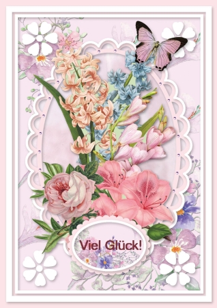Preview: Reddy Cards Grußkarten-Set Blumenbouquets
