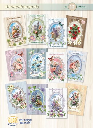 Reddy Cards Bastelset Blumenbouquets