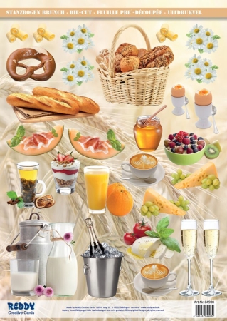 Reddy Cards Stanzbogen Brunch Frühstück