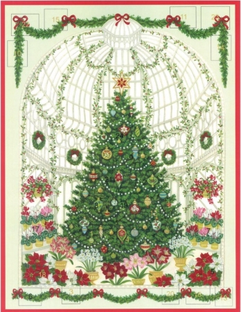 Caspari Adventskalender Christmas at the Garden