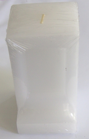 Wachskerze mit Nische 14 x 7 x 7 cm