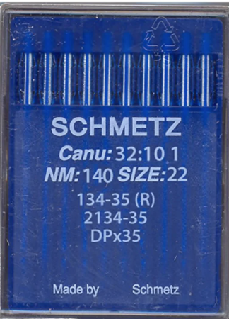 Schmetz Canu Nähmaschinennadeln 32:10 #140 10 Stück in Box
