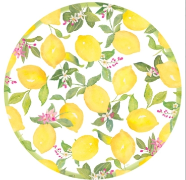Caspari Tischset Papier Paper Placemat Limoncello