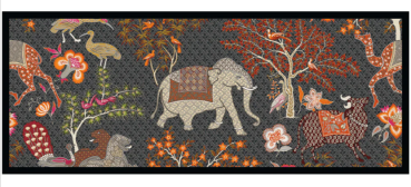 Caspari Tablett Lack Lacquer Bar Tray Le Jardin de Mysore