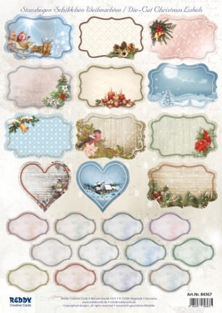 Reddy Cards Stanzbogen Weihnachtsschildchen