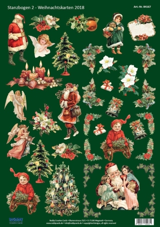 Reddy Cards Stanzbogen Weihnachtsdekoration II