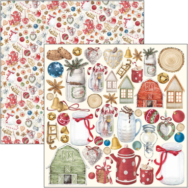 Ciao Bella Paper Pad 8 x 8 Inch Christmas Vibes