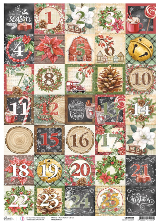 Ciao Bella Rice Paper A3 Advent Calender