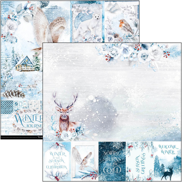 Preview: Ciao Bella 12 x 12 Inch Paper Pad Winter Journey
