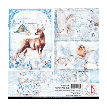 Ciao Bella 8 x 8 Inch Paper PAd Winter Journey