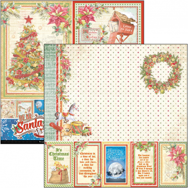 Preview: Ciao Bella 8 x 8 Inch Paper Pad Dear Santa