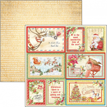Ciao Bella 8 x 8 Inch Paper Pad Dear Santa