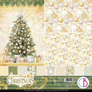 Ciao Bella 12 x 12 Inch Sparkling Christmas Paper Patterns