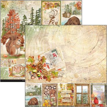 Preview: Ciao Bella 12 x 12 Inch Paper Pad Into the Wild