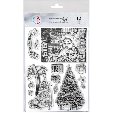 Ciao Bella Clear Stamp Set Transparente Stempel Believe in Christmas