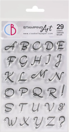 Ciao Bella Clear Stamp Set Transparente Stempel Moonlight Uppercase Alphabet