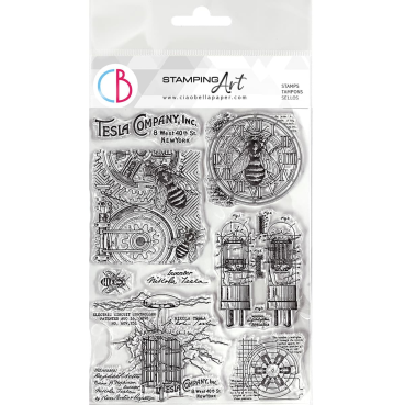 Ciao Bella Clear Stamp Set Transparente Stempel Tesla Company