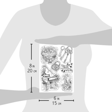 Preview: Ciao Bella Clear Stamp Set Transparente Stempel Gothika