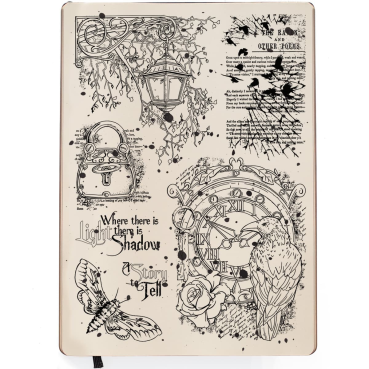 Preview: Ciao Bella Clear Stamp Set Transparente Stempel The Raven