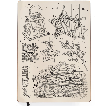 Preview: Ciao Bella Clear Stamp Set Transparente Stempel Winter Chill