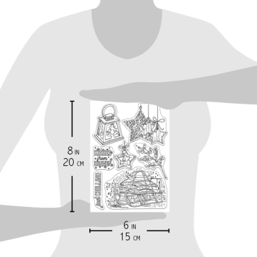 Preview: Ciao Bella Clear Stamp Set Transparente Stempel Winter Chill