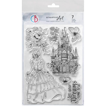 Ciao Bella Clear Stamp Set Transparente Stempel Once Upon a Time